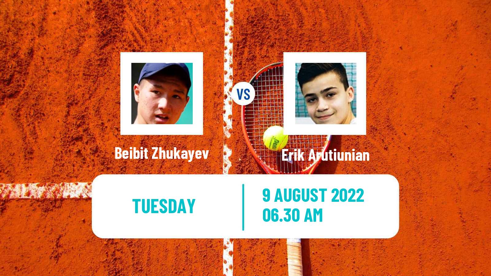 Tennis ITF Tournaments Beibit Zhukayev - Erik Arutiunian