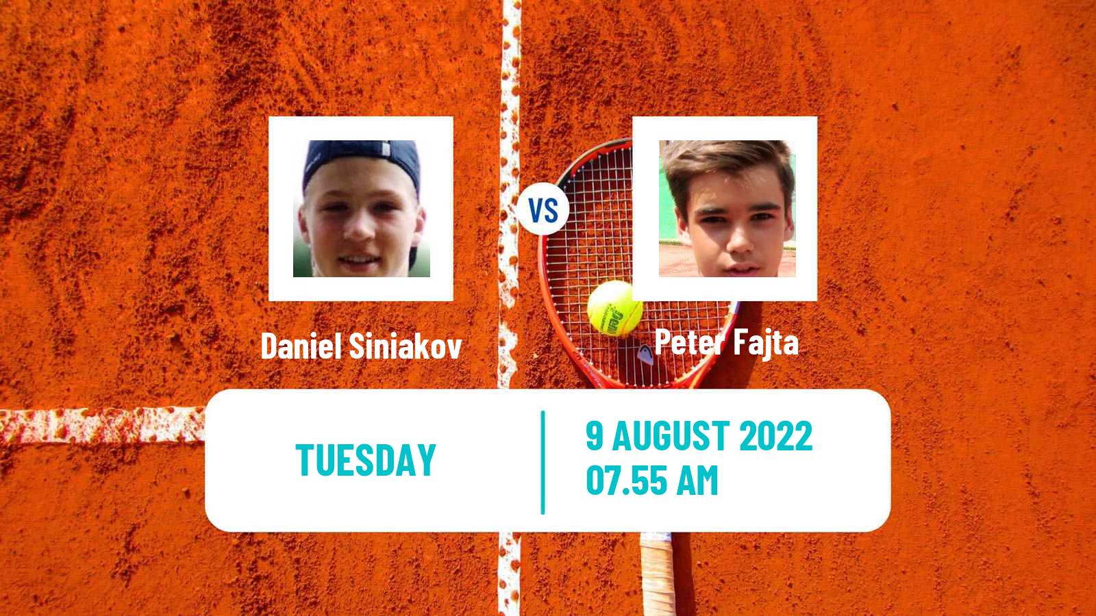 Tennis ITF Tournaments Daniel Siniakov - Peter Fajta