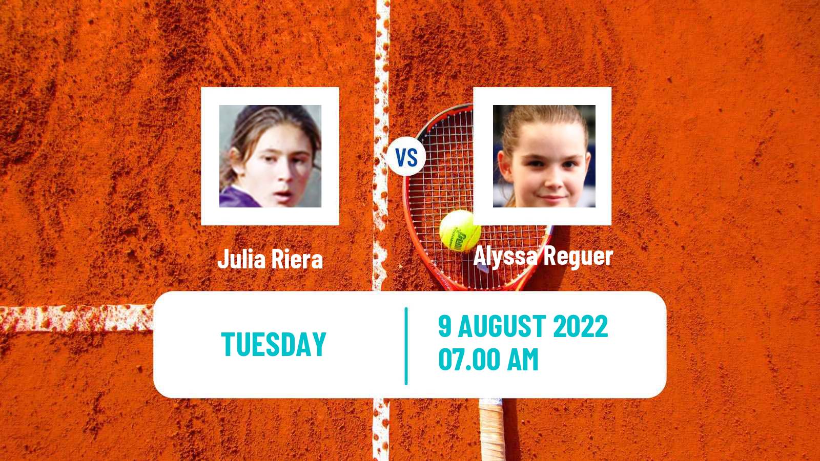 Tennis ITF Tournaments Julia Riera - Alyssa Reguer