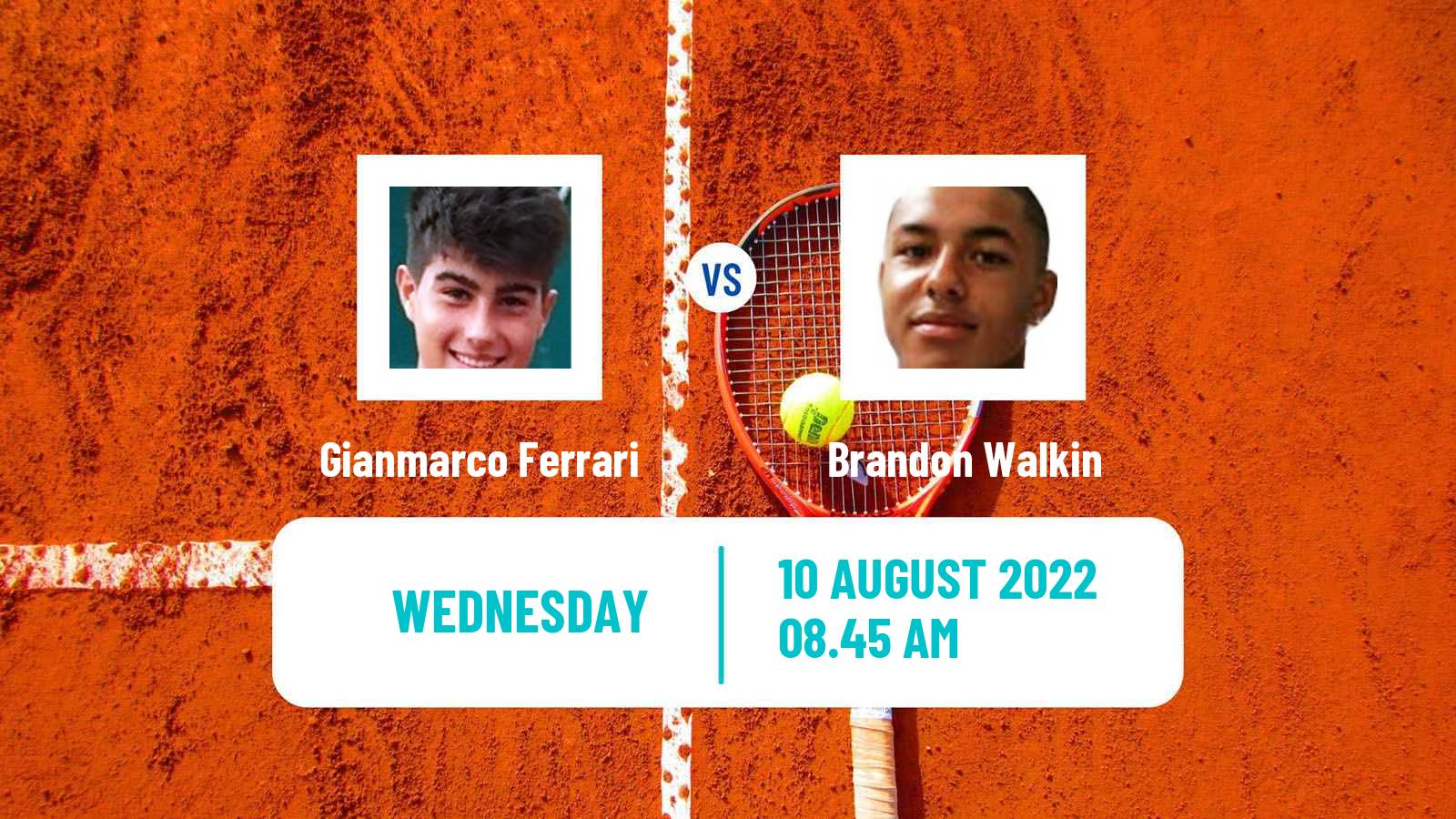 Tennis ITF Tournaments Gianmarco Ferrari - Brandon Walkin