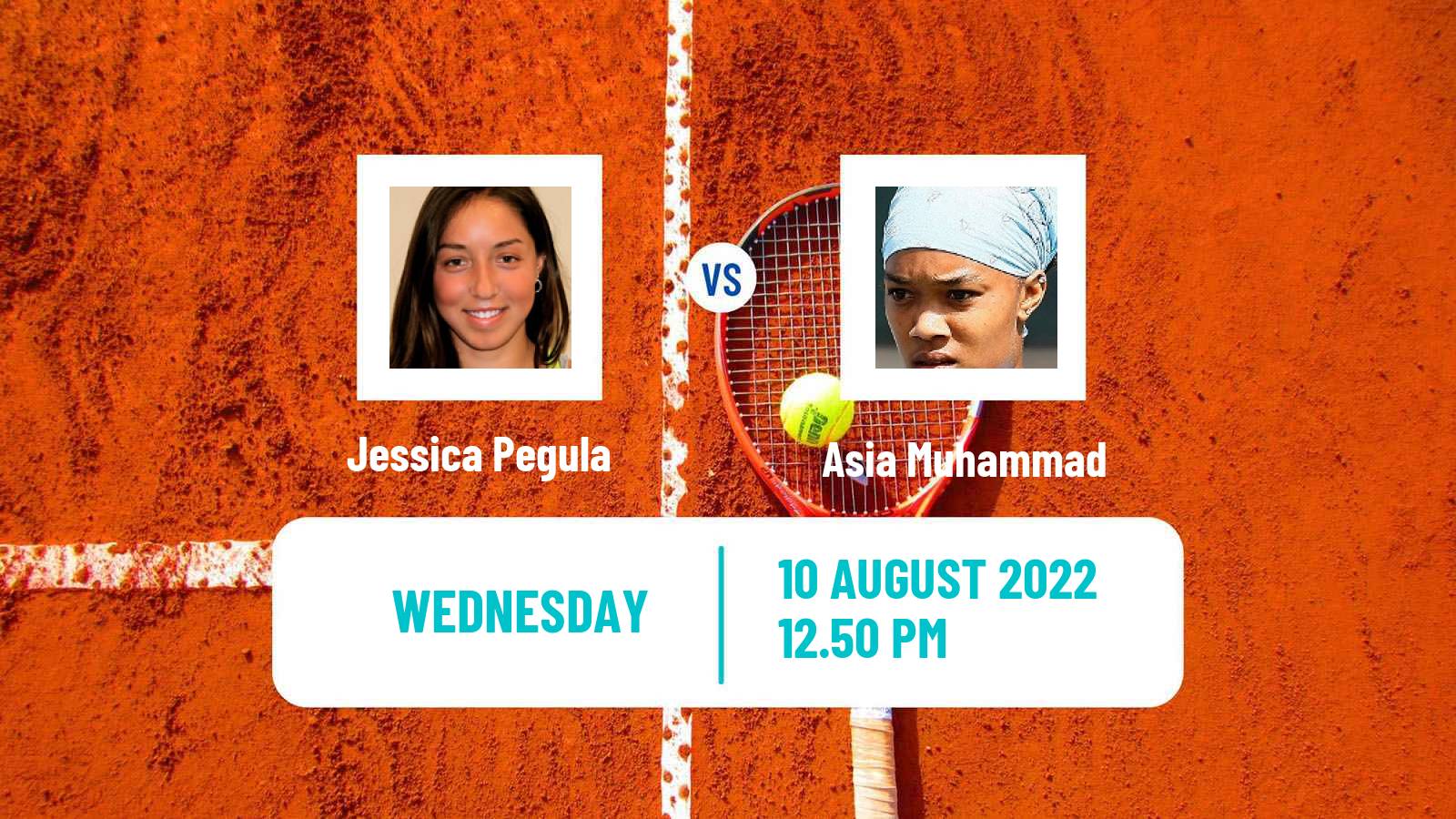 Tennis WTA Toronto Jessica Pegula - Asia Muhammad