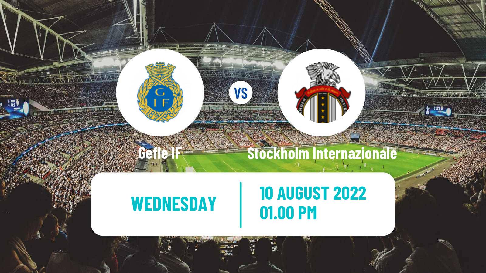 Soccer Swedish Division 1 Norra Gefle - Stockholm Internazionale