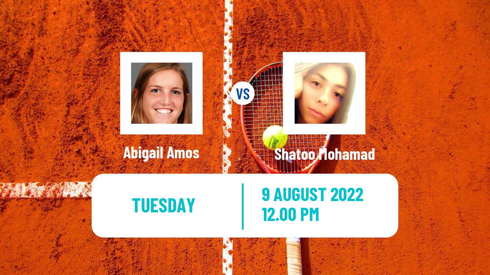 Tennis ITF Tournaments Abigail Amos - Shatoo Mohamad