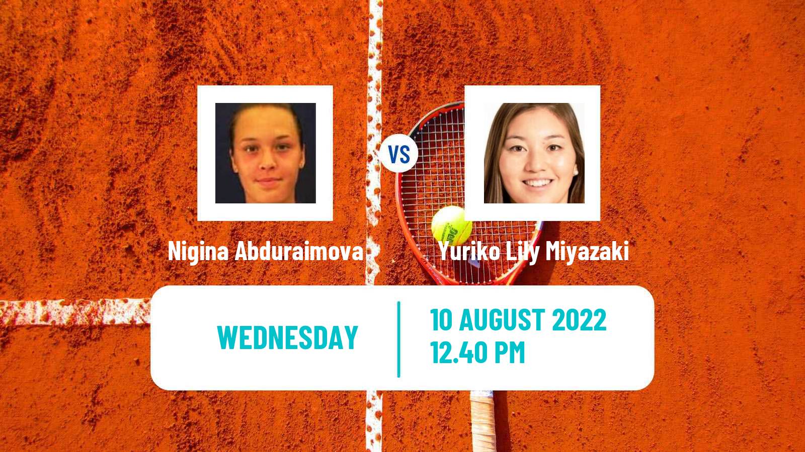 Tennis ITF Tournaments Nigina Abduraimova - Yuriko Lily Miyazaki