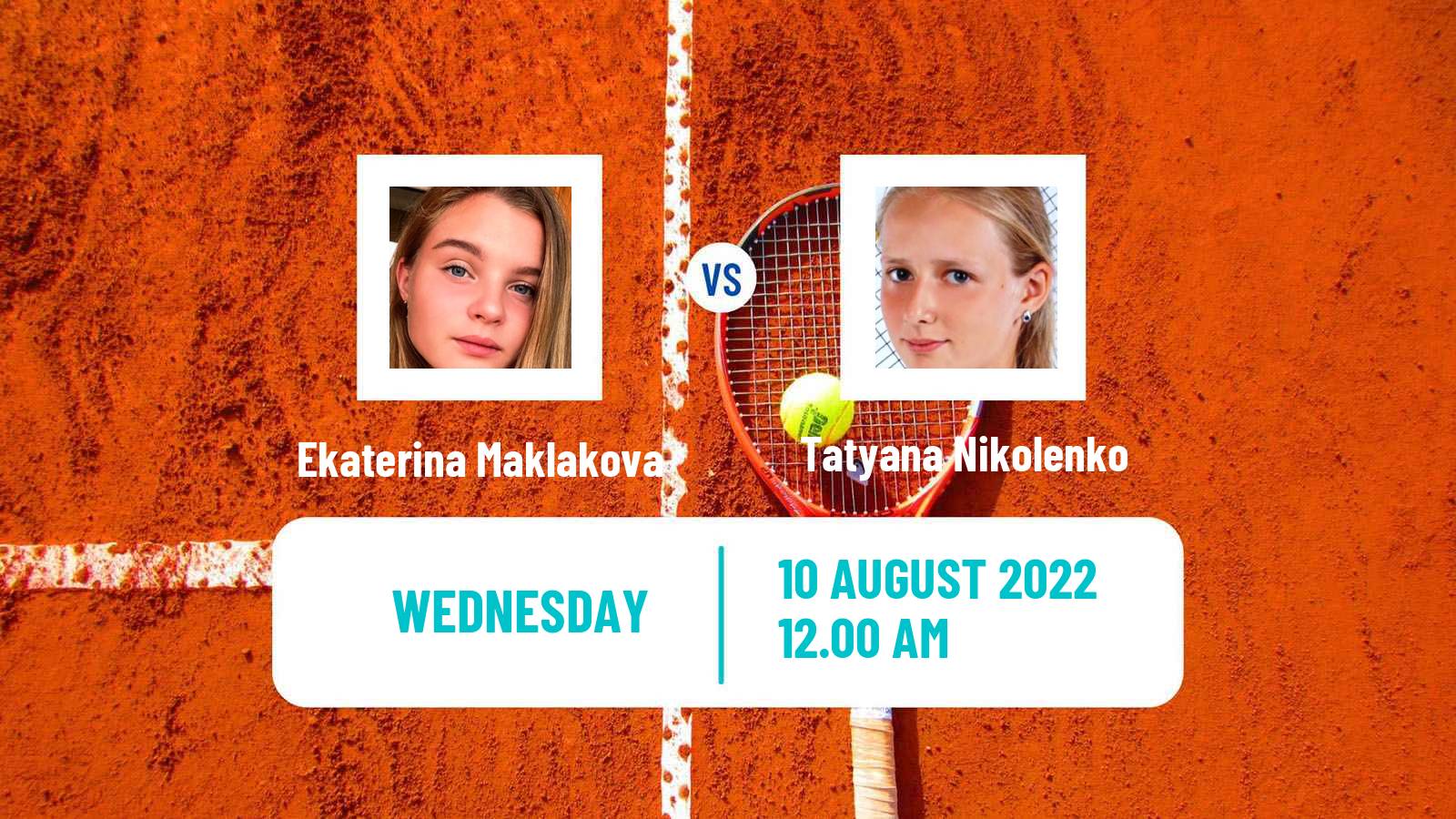 Tennis ITF Tournaments Ekaterina Maklakova - Tatyana Nikolenko