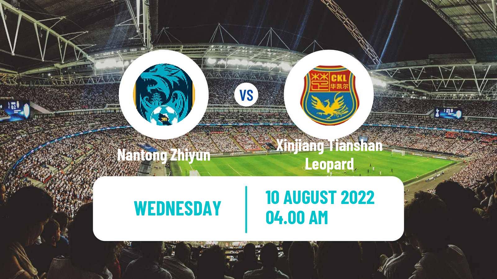 Soccer Chinese Jia League Nantong Zhiyun - Xinjiang Tianshan Leopard
