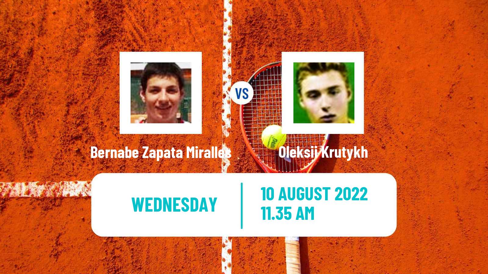 Tennis ATP Challenger Bernabe Zapata Miralles - Oleksii Krutykh