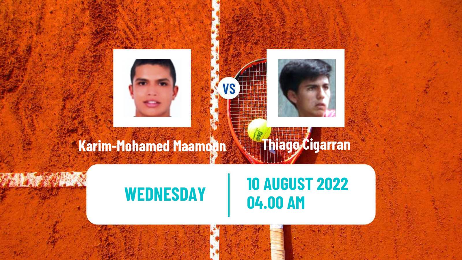 Tennis ITF Tournaments Karim-Mohamed Maamoun - Thiago Cigarran