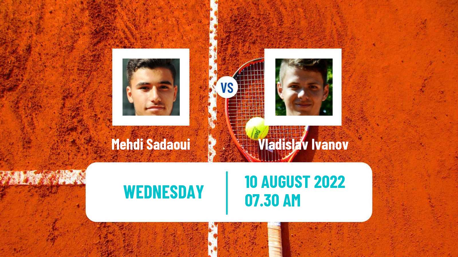 Tennis ITF Tournaments Mehdi Sadaoui - Vladislav Ivanov