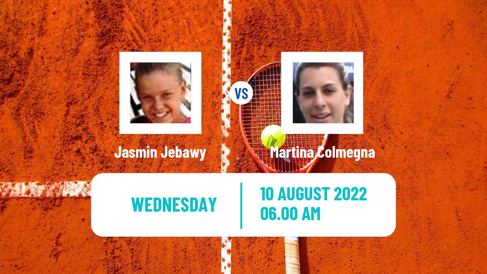 Tennis ITF Tournaments Jasmin Jebawy - Martina Colmegna