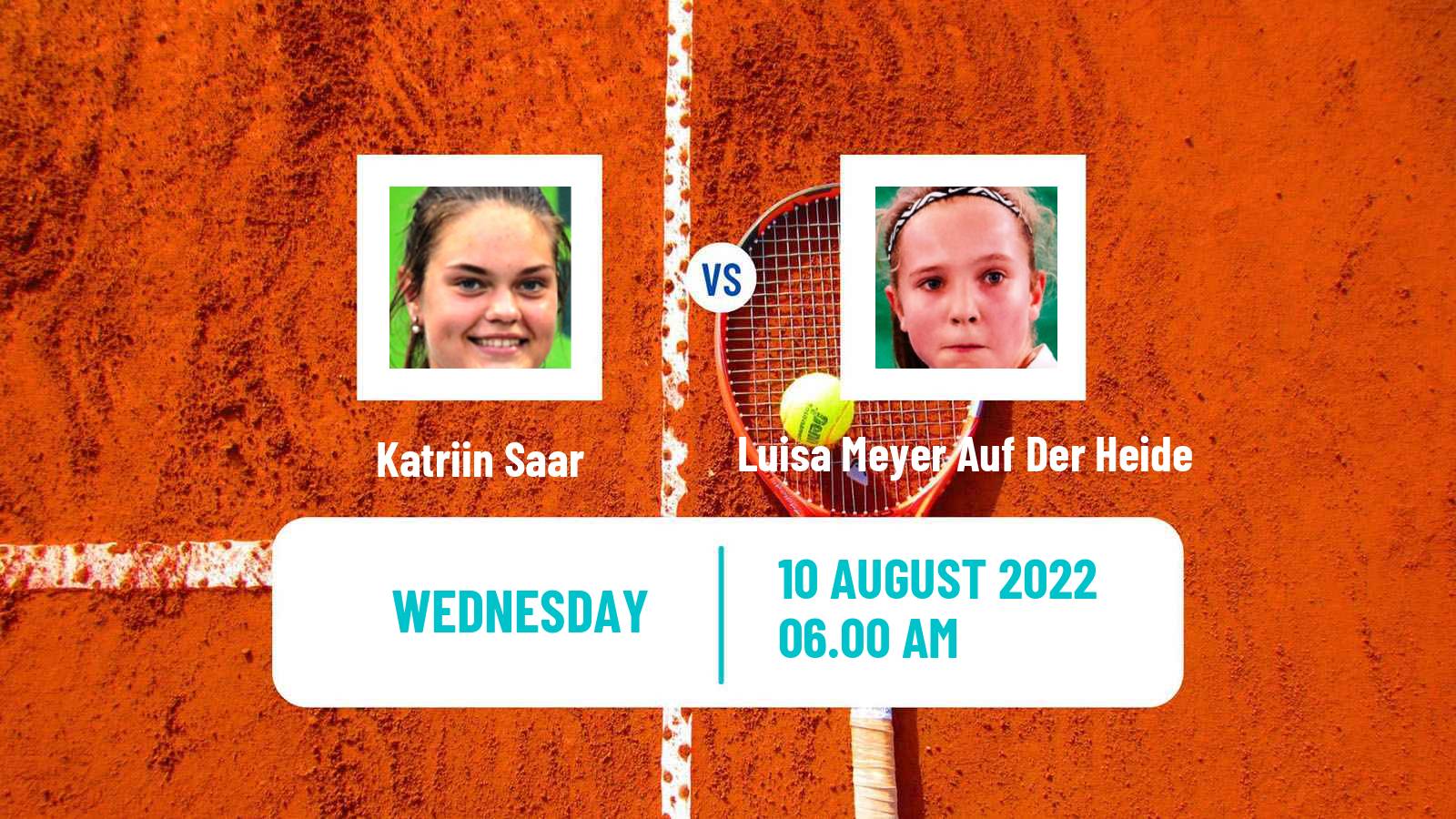 Tennis ITF Tournaments Katriin Saar - Luisa Meyer Auf Der Heide