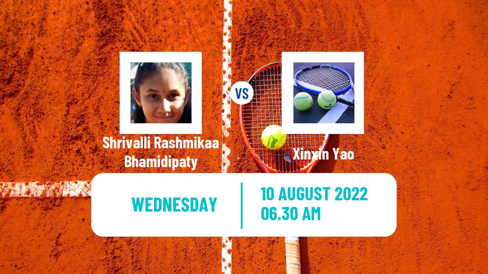 Tennis ITF Tournaments Shrivalli Rashmikaa Bhamidipaty - Xinxin Yao