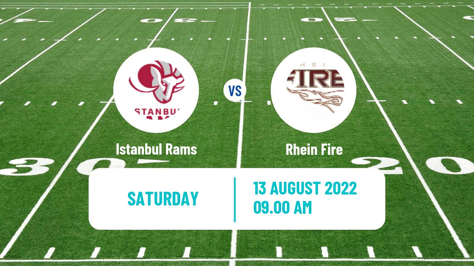 American football European League of American Football Istanbul Rams - Rhein Fire