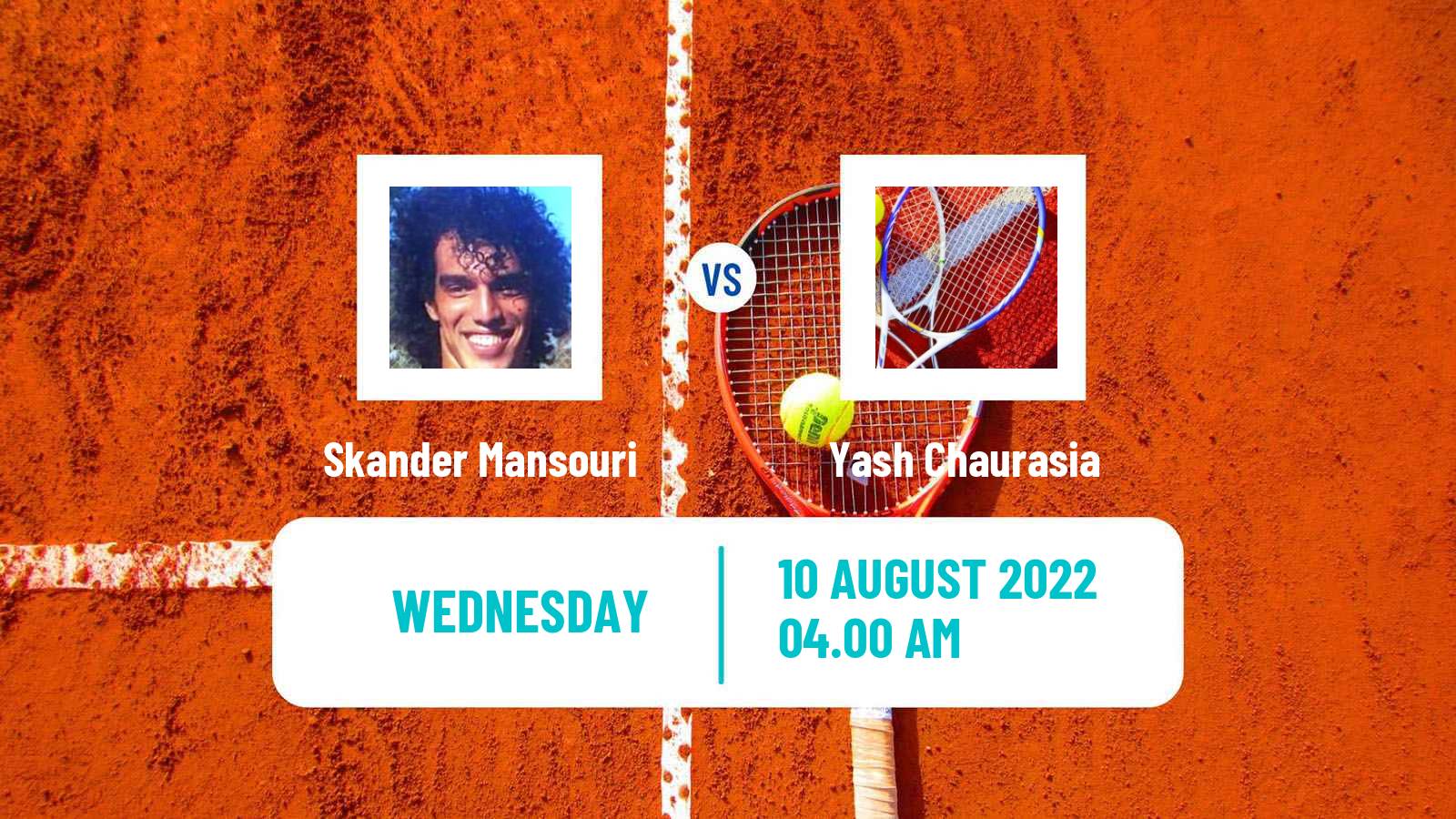 Tennis ITF Tournaments Skander Mansouri - Yash Chaurasia