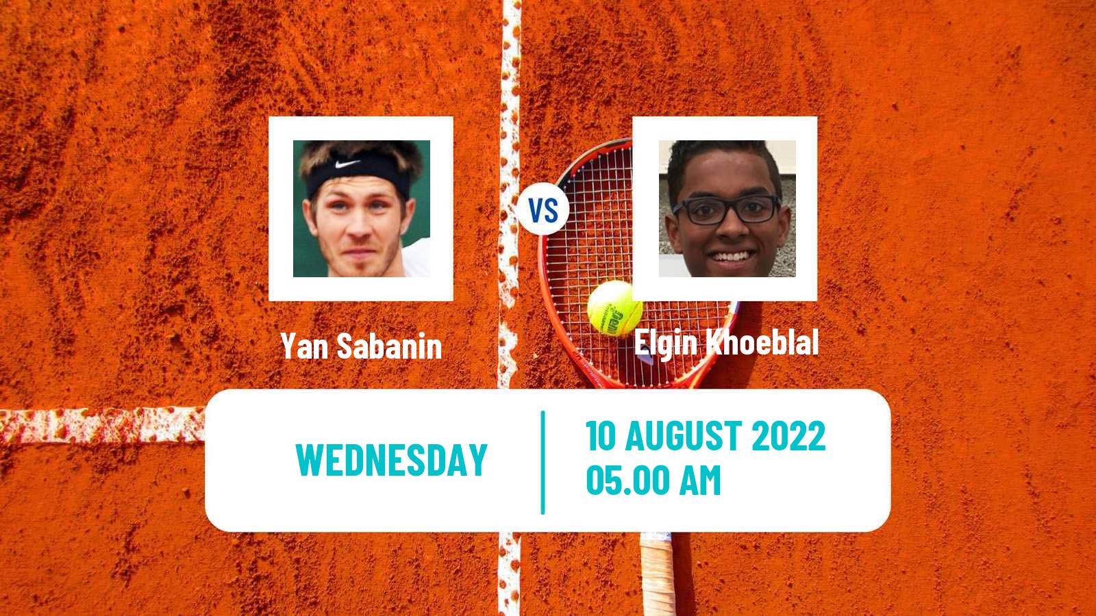 Tennis ITF Tournaments Yan Sabanin - Elgin Khoeblal