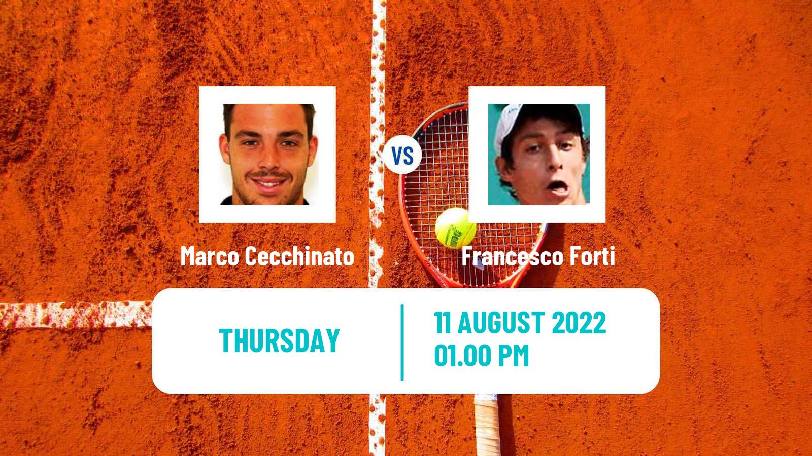 Tennis ATP Challenger Marco Cecchinato - Francesco Forti