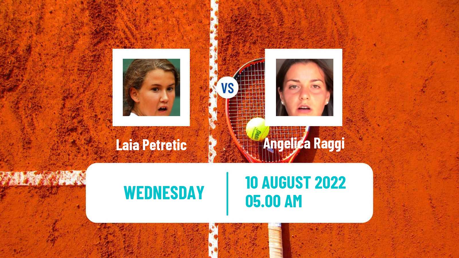 Tennis ITF Tournaments Laia Petretic - Angelica Raggi