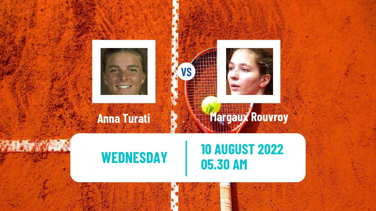 Tennis ITF Tournaments Anna Turati - Margaux Rouvroy