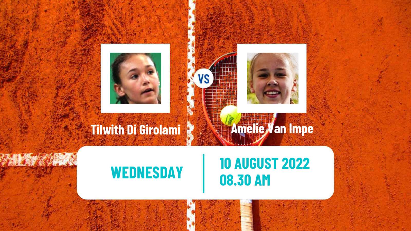 Tennis ITF Tournaments Tilwith Di Girolami - Amelie Van Impe
