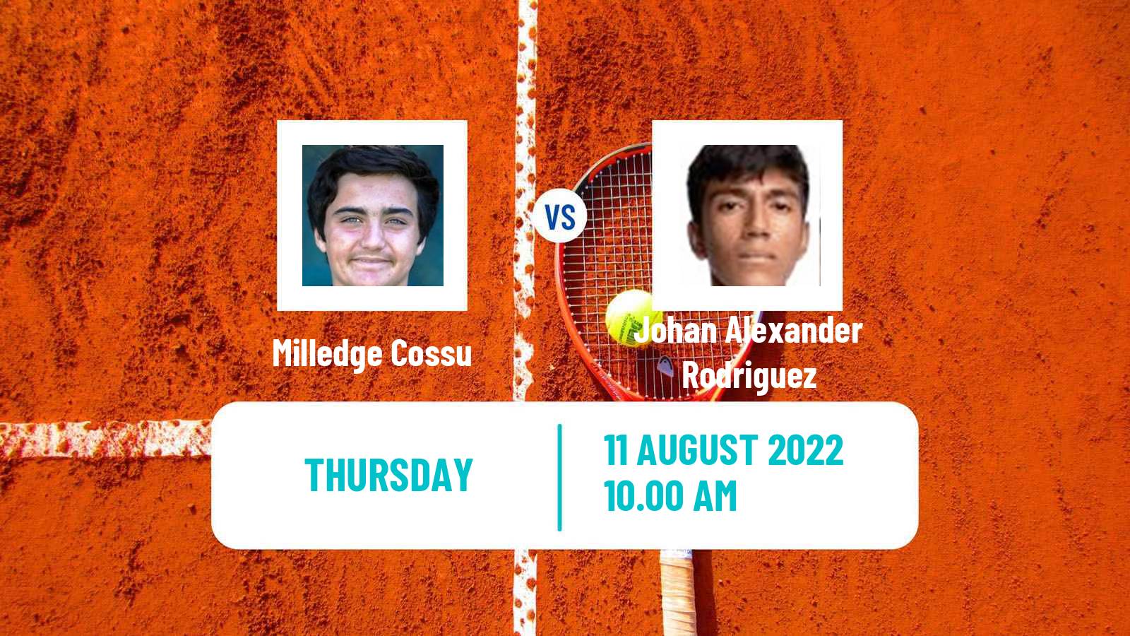 Tennis ITF Tournaments Milledge Cossu - Johan Alexander Rodriguez