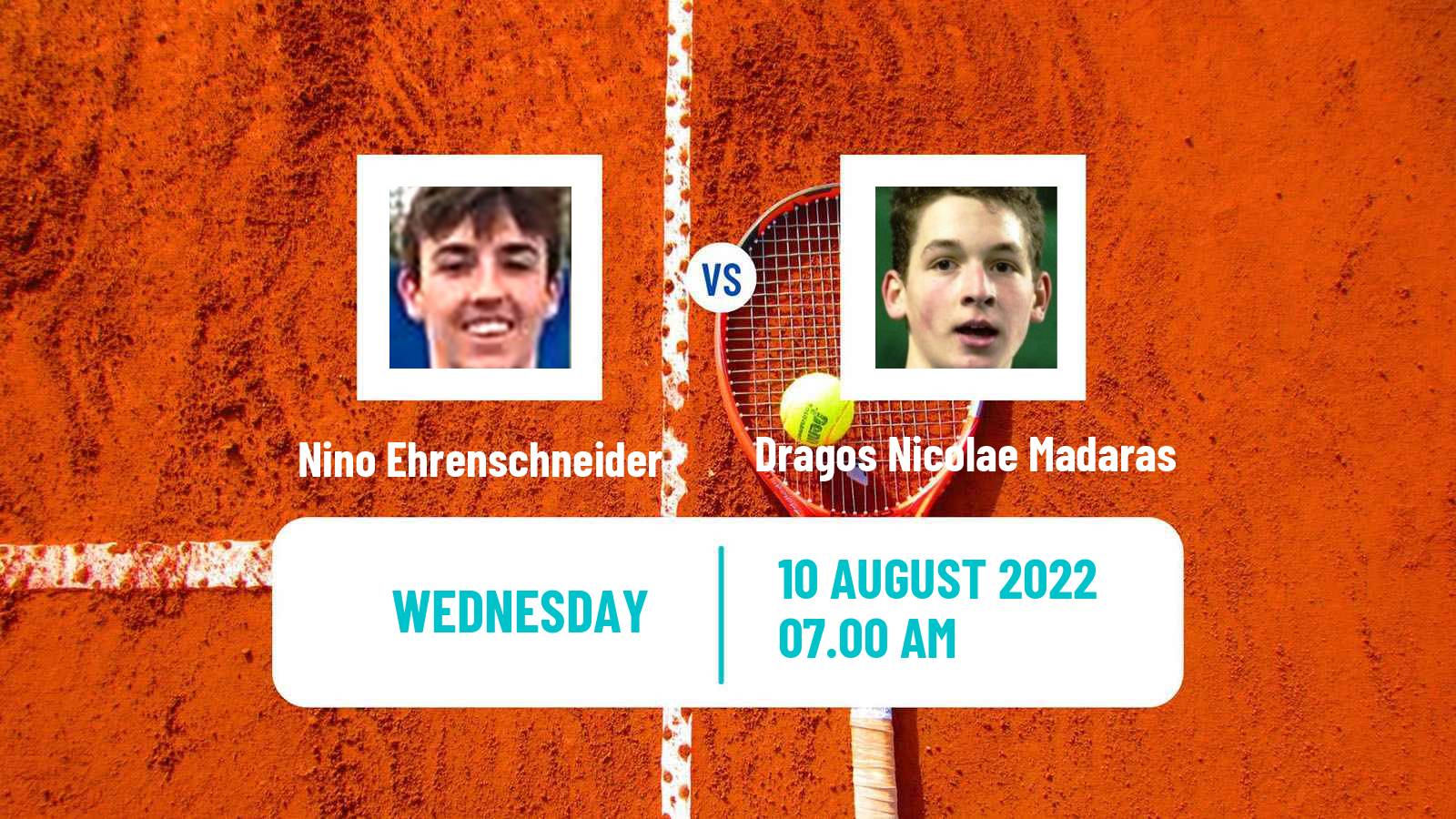 Tennis ITF Tournaments Nino Ehrenschneider - Dragos Nicolae Madaras