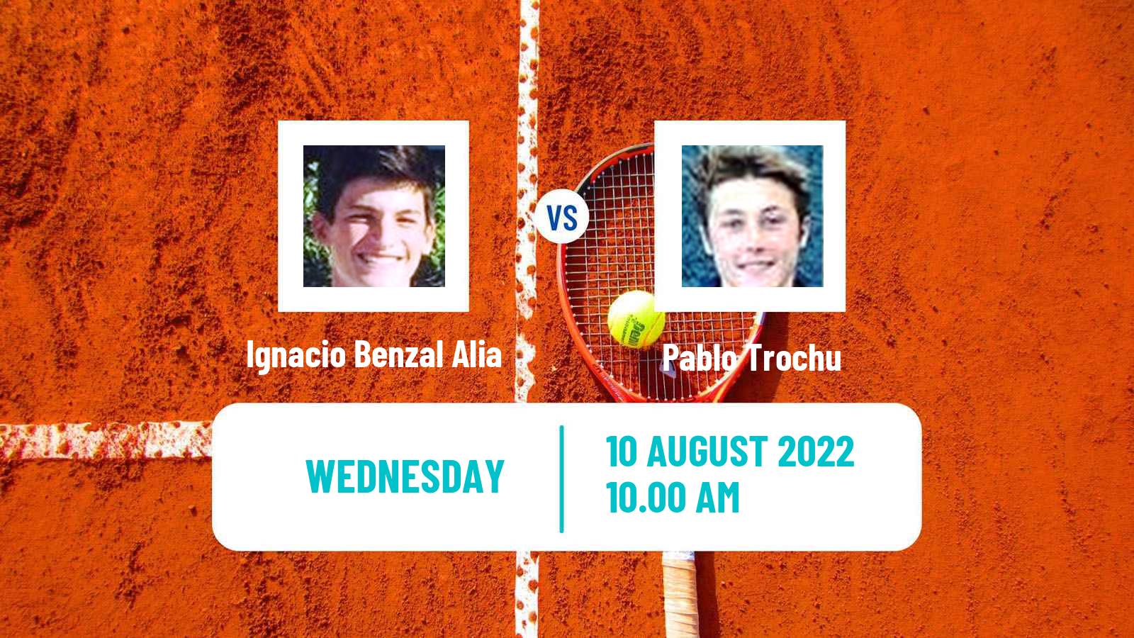 Tennis ITF Tournaments Ignacio Benzal Alia - Pablo Trochu