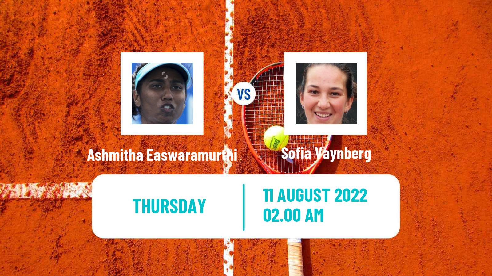 Tennis ITF Tournaments Ashmitha Easwaramurthi - Sofia Vaynberg