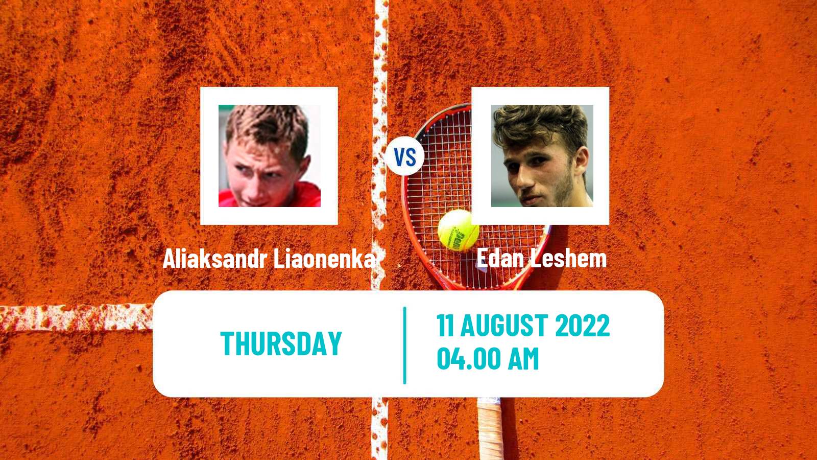 Tennis ITF Tournaments Aliaksandr Liaonenka - Edan Leshem