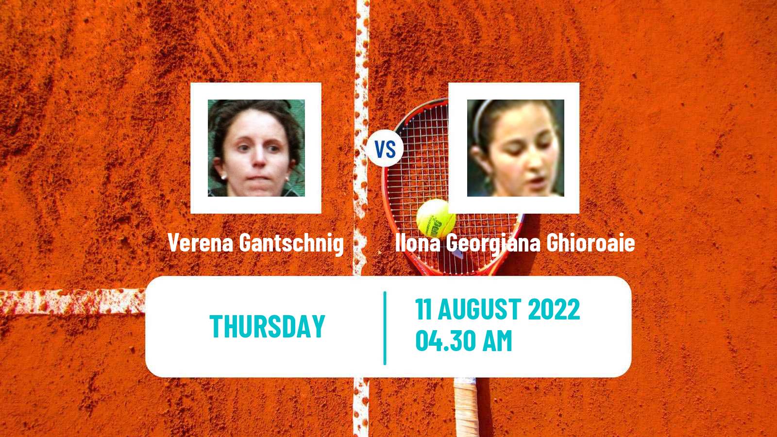 Tennis ITF Tournaments Verena Gantschnig - Ilona Georgiana Ghioroaie