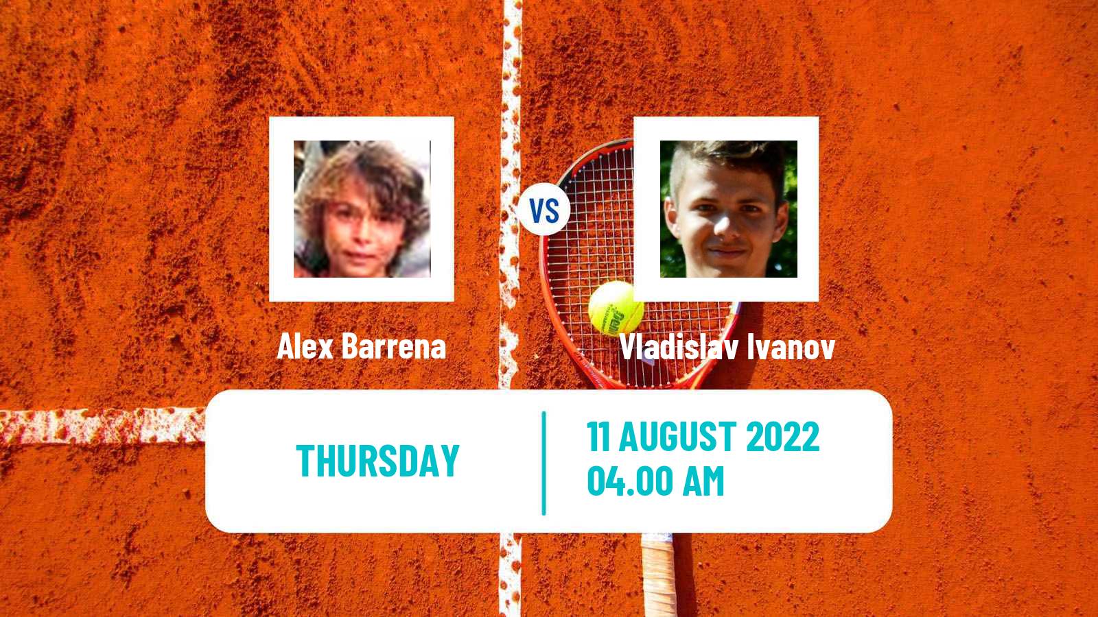 Tennis ITF Tournaments Alex Barrena - Vladislav Ivanov