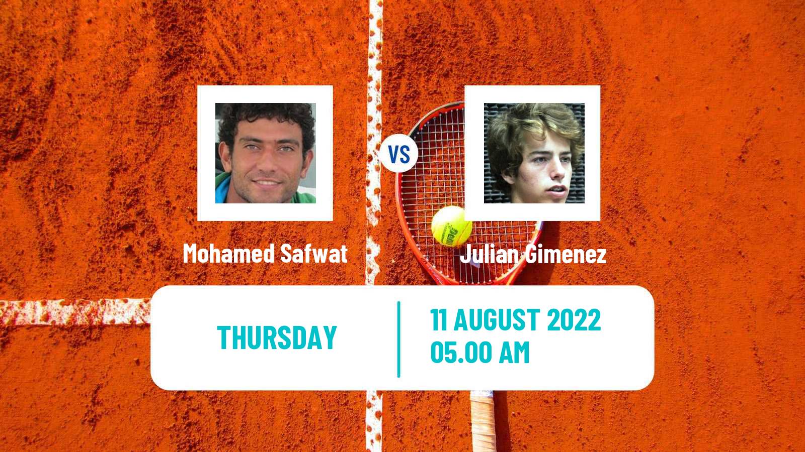 Tennis ITF Tournaments Mohamed Safwat - Julian Gimenez