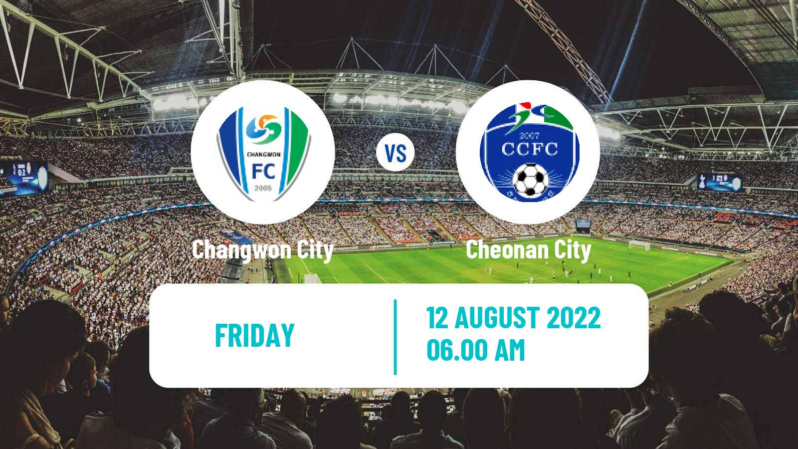 Soccer South Korean K3 League Changwon City - Cheonan City