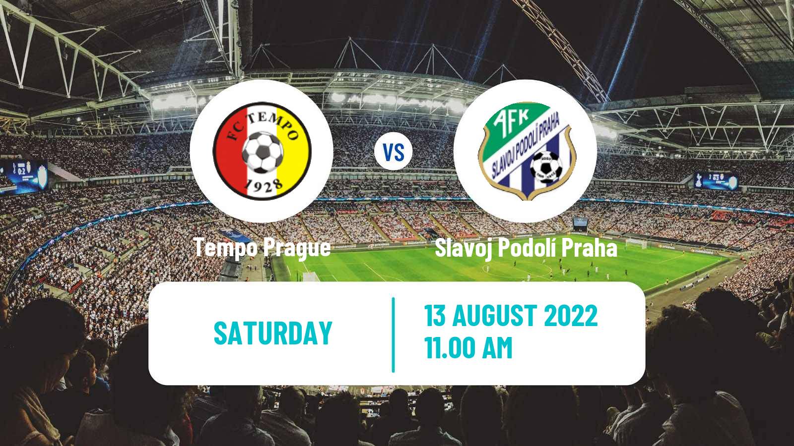 Soccer Czech Prazsky Prebor Tempo Prague - Slavoj Podolí Praha