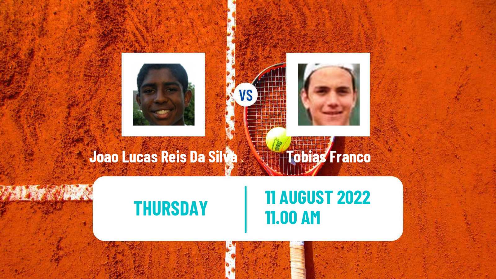 Tennis ITF Tournaments Joao Lucas Reis Da Silva - Tobias Franco