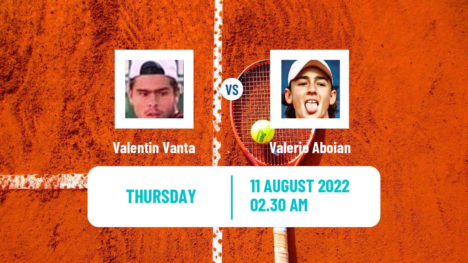 Tennis ITF Tournaments Valentin Vanta - Valerio Aboian