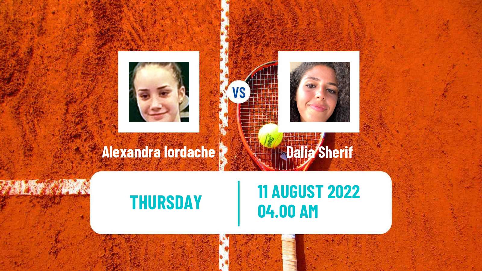 Tennis ITF Tournaments Alexandra Iordache - Dalia Sherif