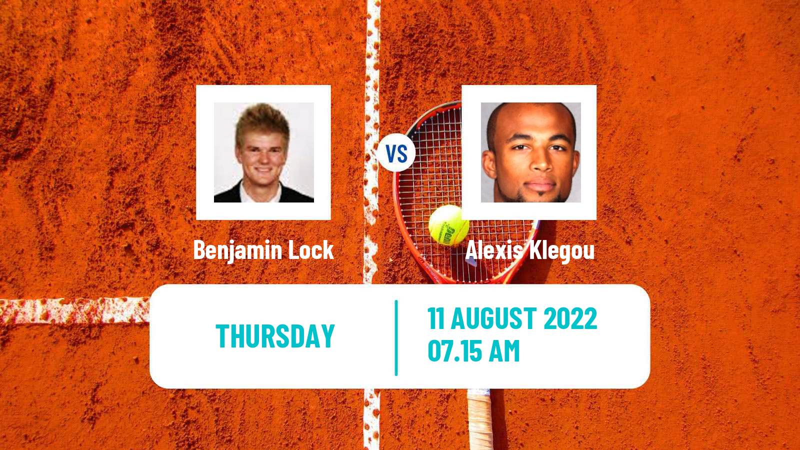 Tennis Davis Cup Group III Benjamin Lock - Alexis Klegou