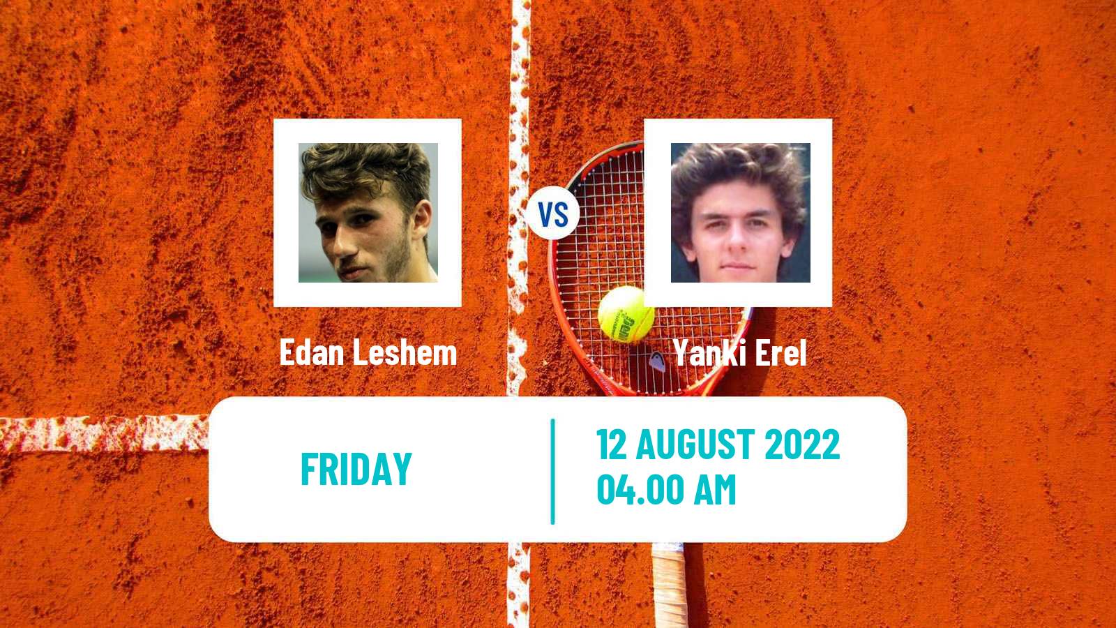 Tennis ITF Tournaments Edan Leshem - Yanki Erel