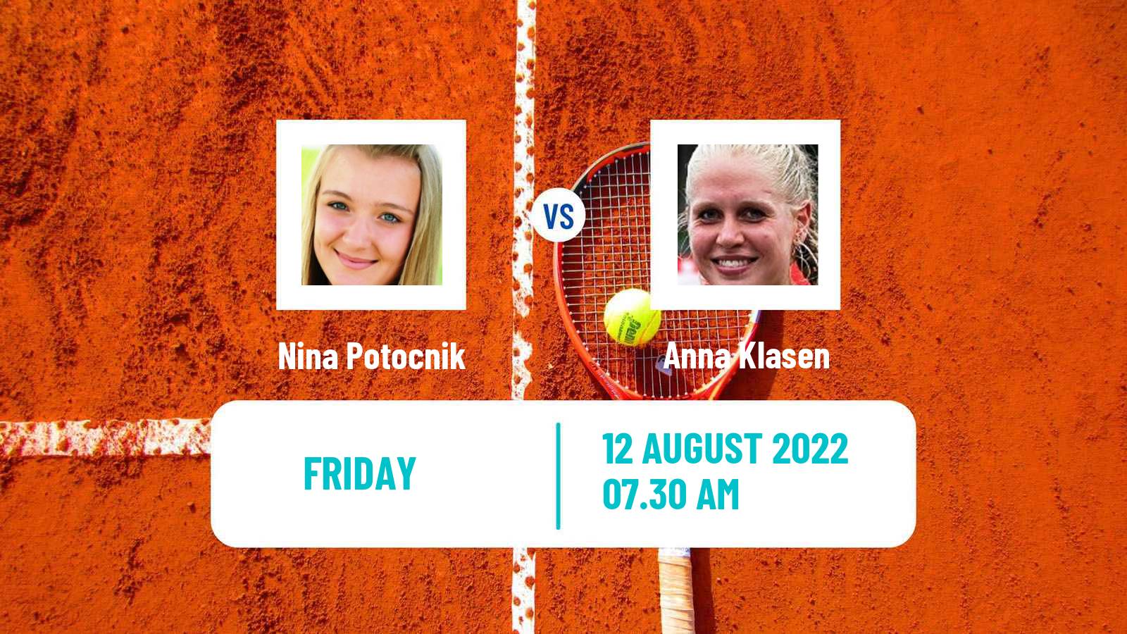 Tennis ITF Tournaments Nina Potocnik - Anna Klasen