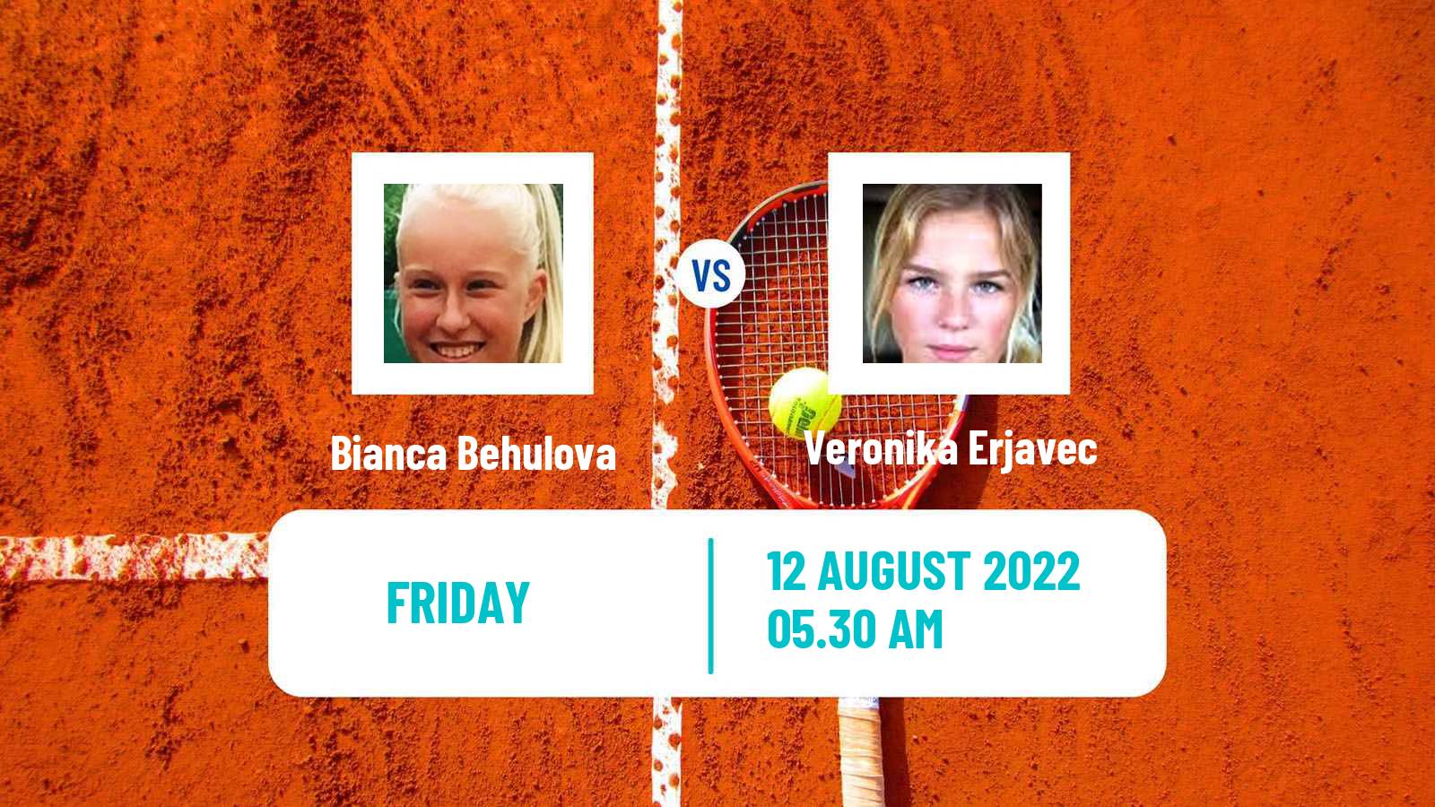 Tennis ITF Tournaments Bianca Behulova - Veronika Erjavec