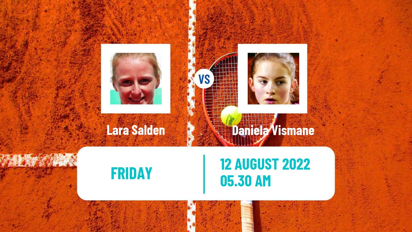 Tennis ITF Tournaments Lara Salden - Daniela Vismane