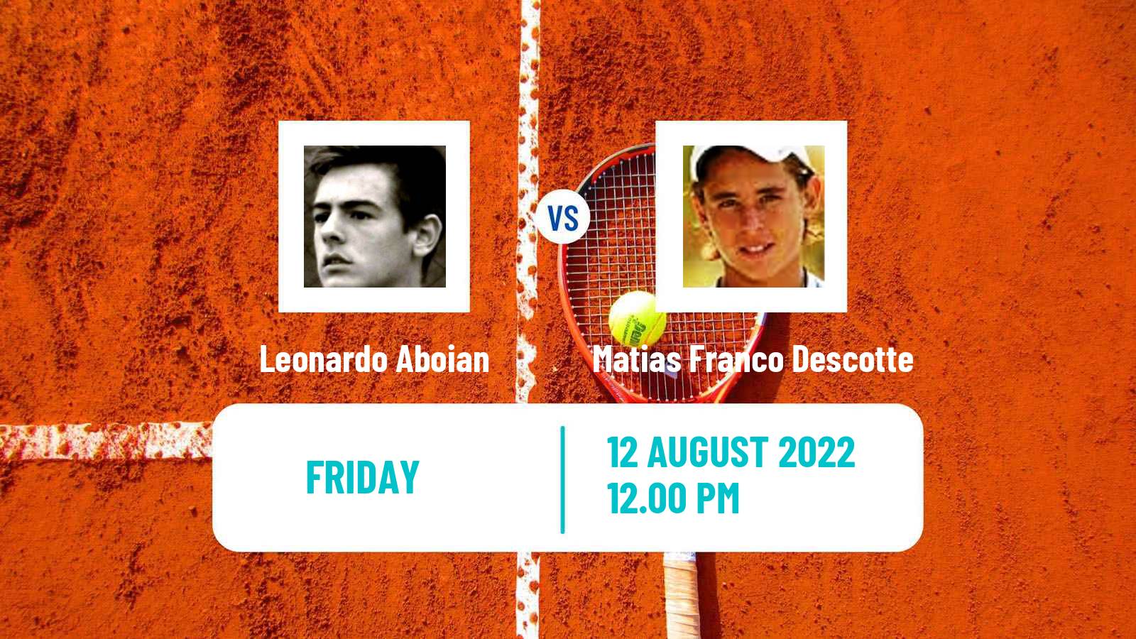 Tennis ITF Tournaments Leonardo Aboian - Matias Franco Descotte