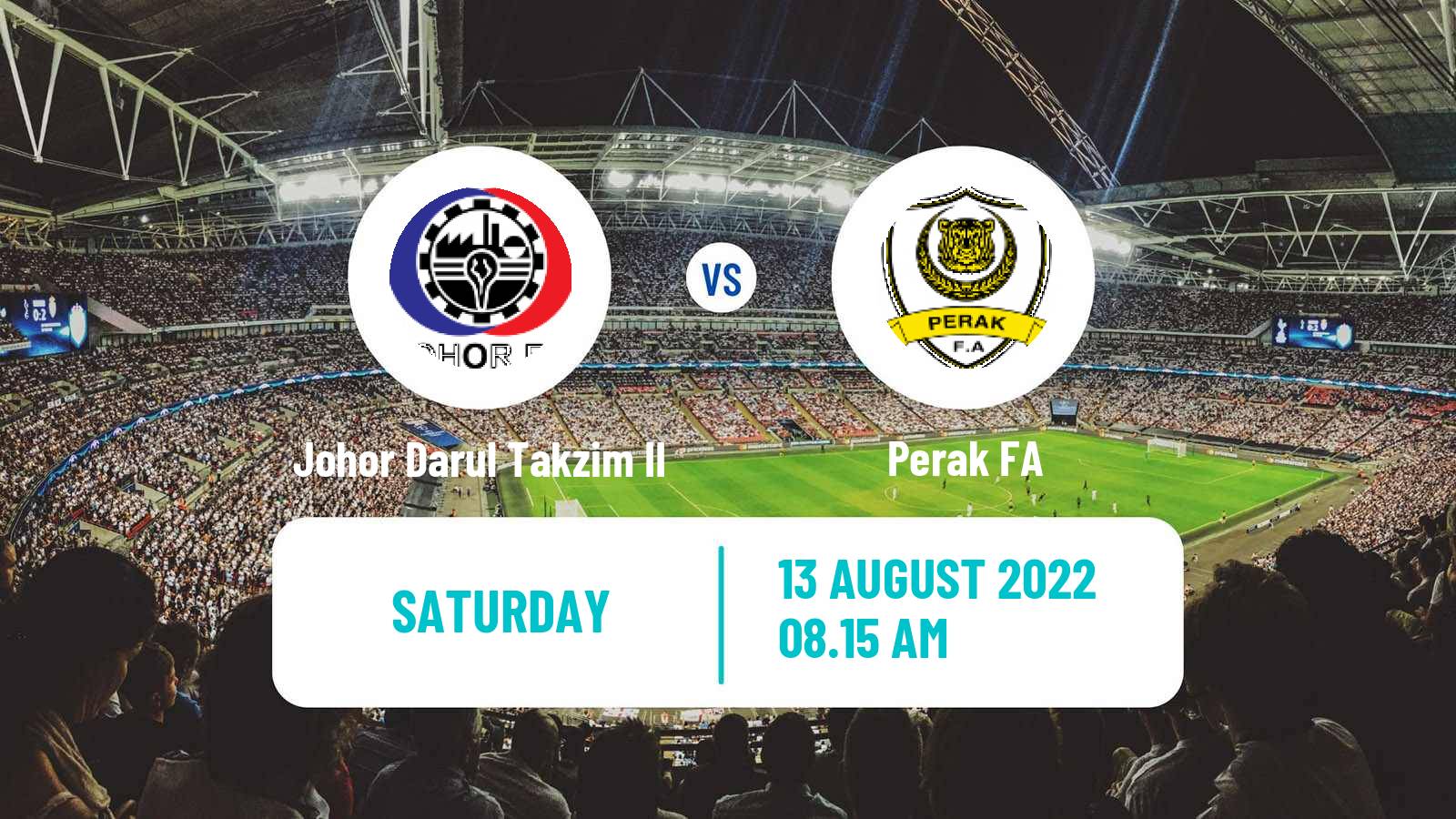 Soccer Malaysian Premier League Johor Darul Takzim II - Perak FA