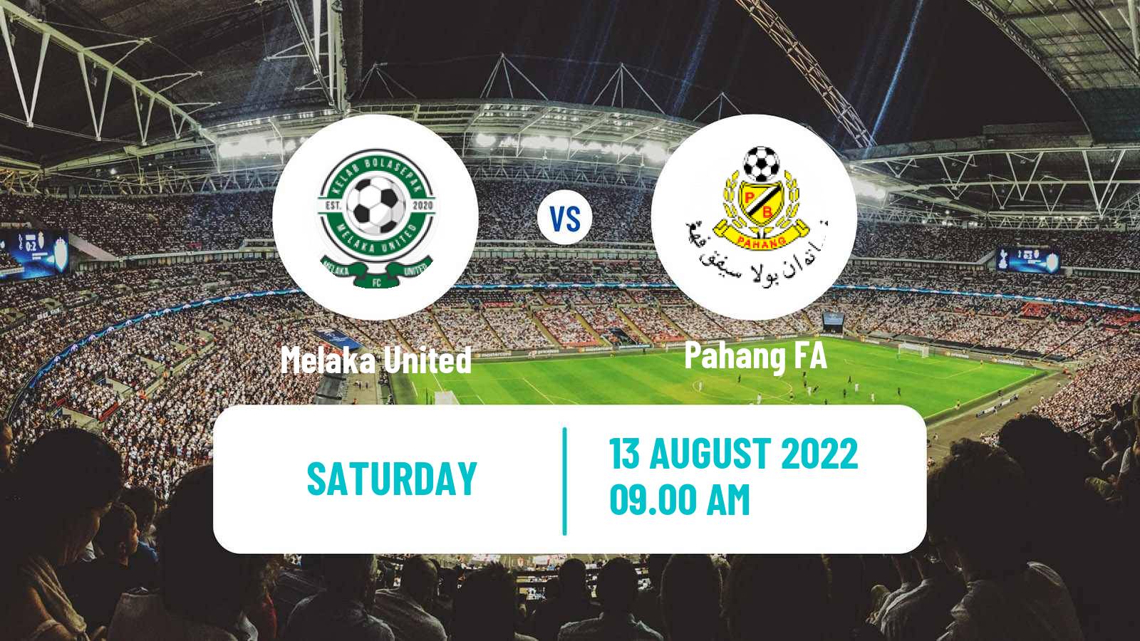 Soccer Malaysian Super League Melaka United - Pahang