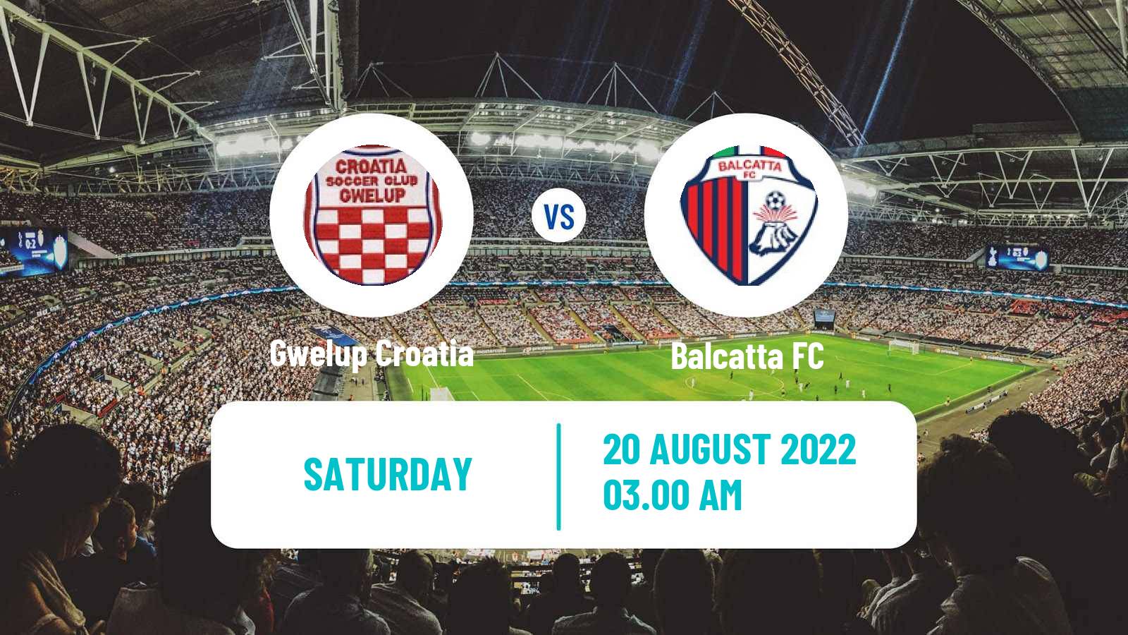 Soccer Australian NPL Western Australia Gwelup Croatia - Balcatta