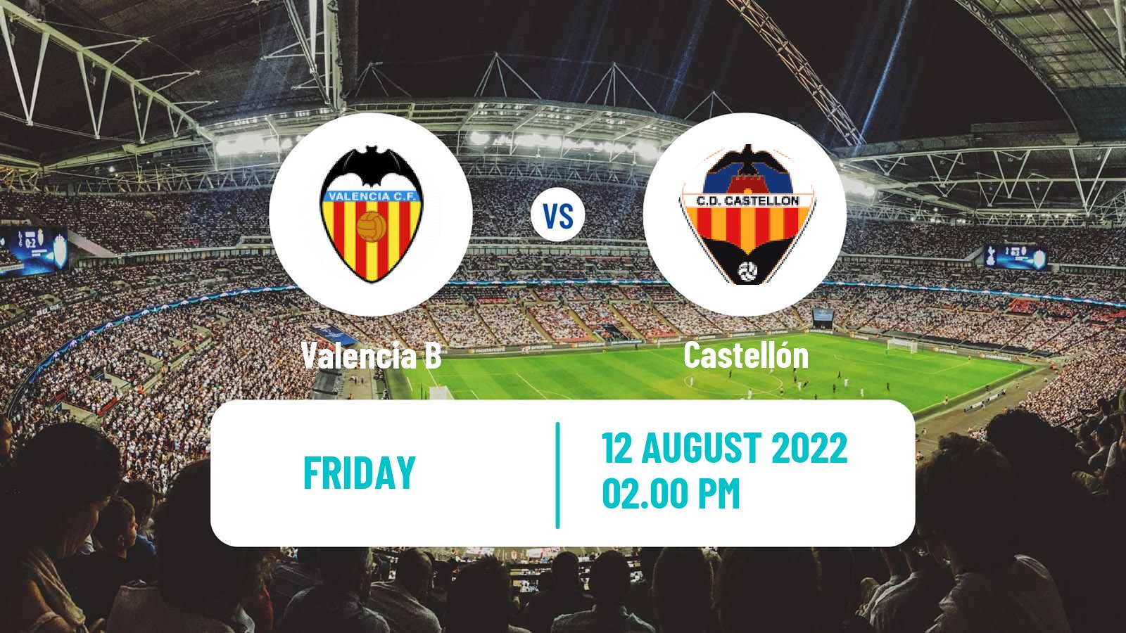 Soccer Club Friendly Valencia B - Castellón