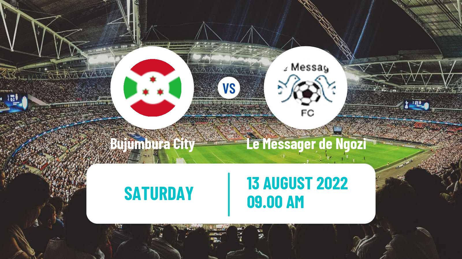 Soccer Burundi Premier League Bujumbura City - Le Messager de Ngozi