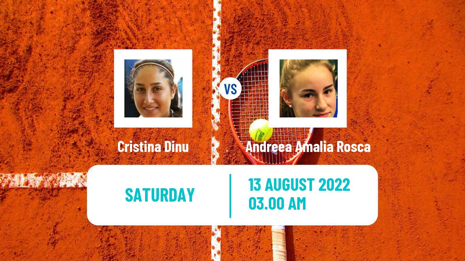 Tennis ITF Tournaments Cristina Dinu - Andreea Amalia Rosca