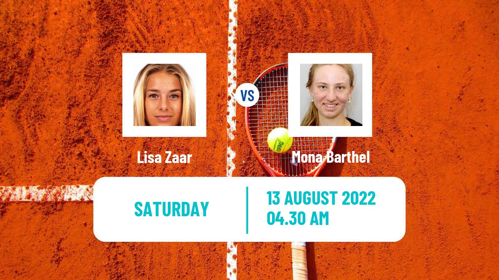 Tennis ITF Tournaments Lisa Zaar - Mona Barthel