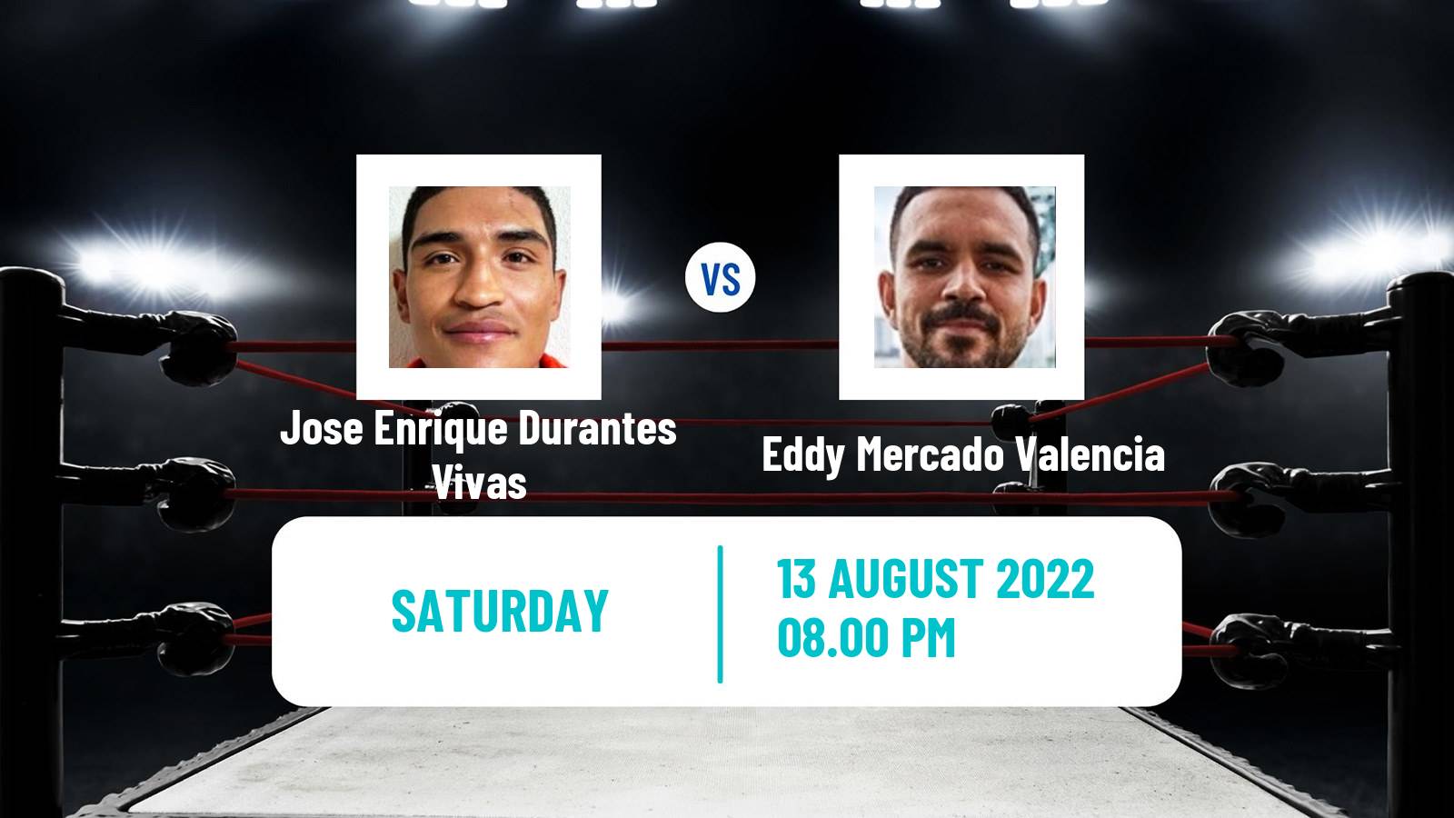 Boxing Boxing Jose Enrique Durantes Vivas - Eddy Mercado Valencia